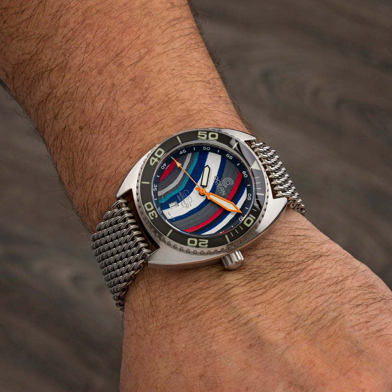 Ocean Crawler Core Diver - Fordite - Type A - Ocean Crawler Watch Co.