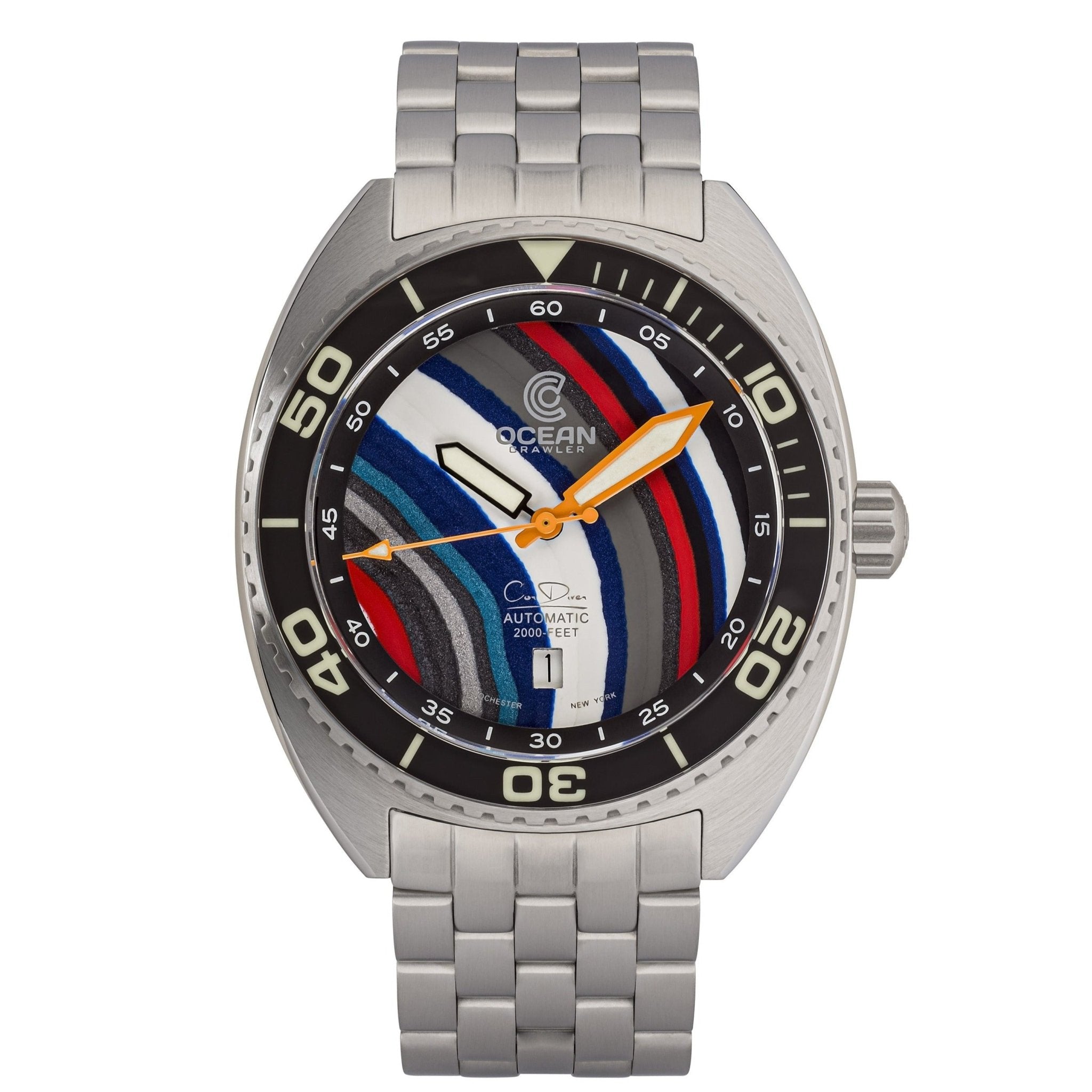 Ocean Crawler Core Diver - Fordite - Type A - Ocean Crawler Watch Co.
