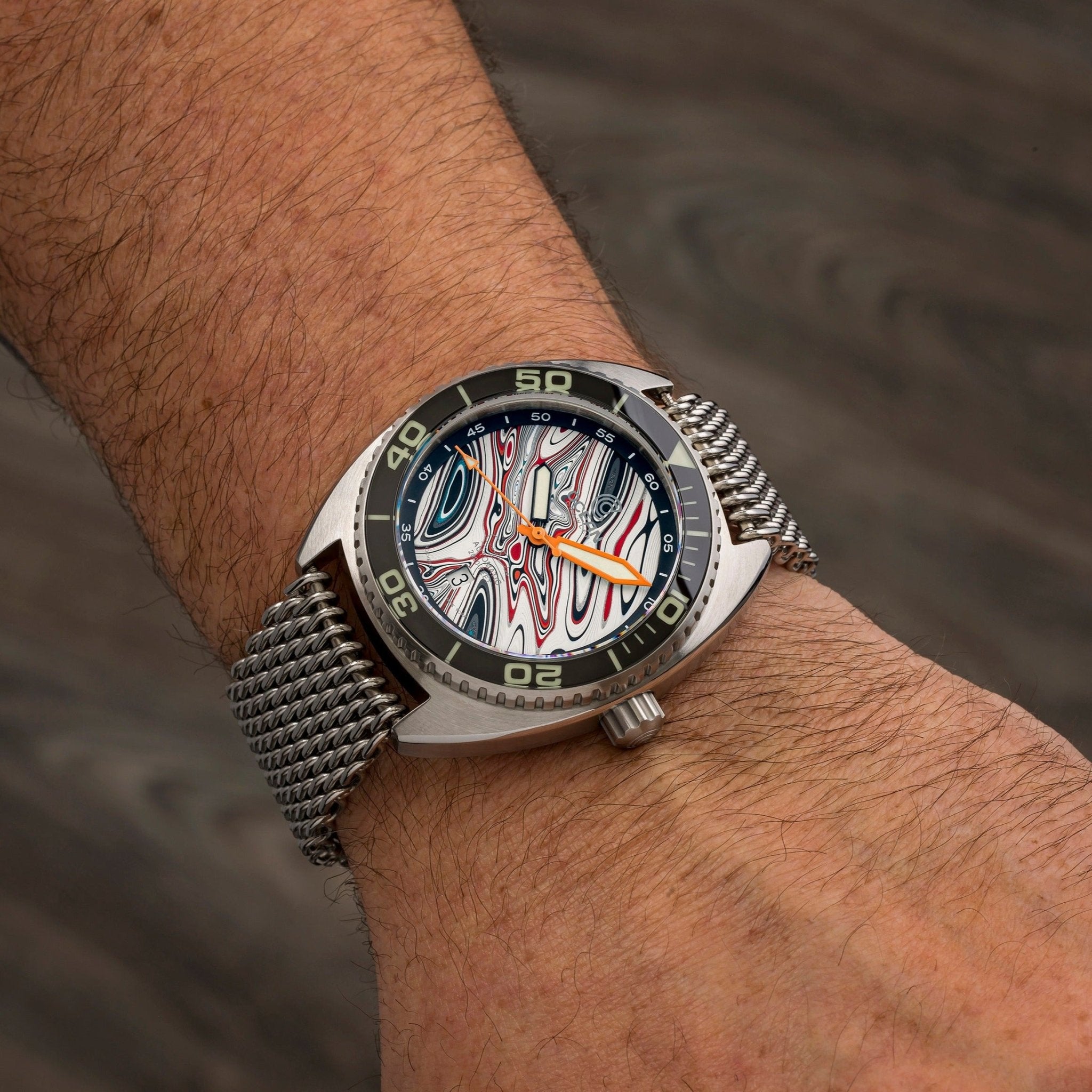 Ocean Crawler Core Diver Fordite Type B Striped Multiple