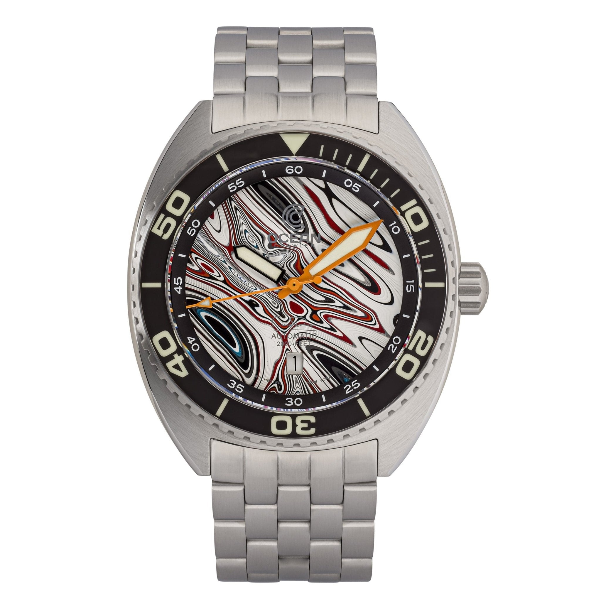 Ocean Crawler Core Diver - Fordite - Type B - Ocean Crawler Watch Co.