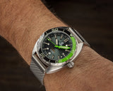 Ocean Crawler Core Diver GMT - Black/Green - Ocean Crawler Watch Co.