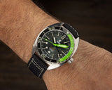 Ocean Crawler Core Diver GMT - Black/Green - Ocean Crawler Watch Co.