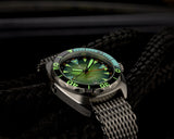 Ocean Crawler Core Diver GMT v2 - Black/Green - Ocean Crawler Watch Co.