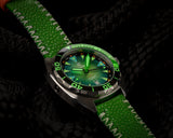 Ocean Crawler Core Diver GMT v2 - Green/Green - Ocean Crawler Watch Co.