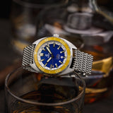 Ocean Crawler Core Diver - Gold/Blue v3 - Ocean Crawler Watch Co.