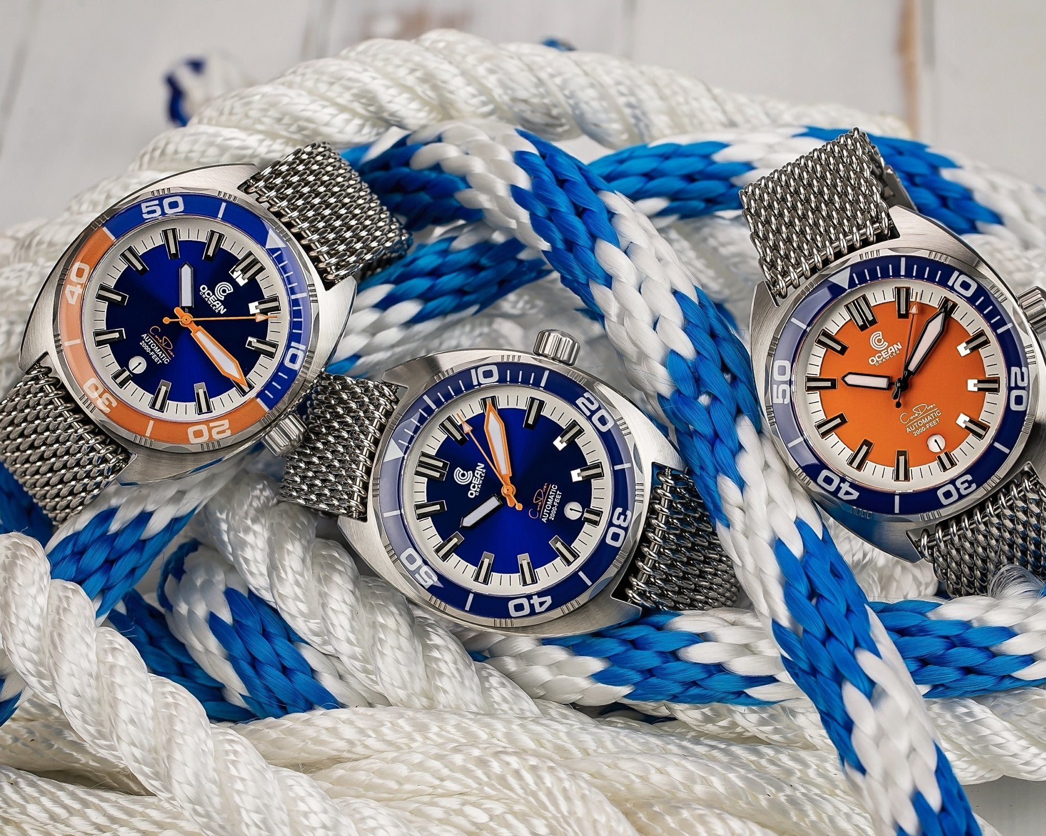 Ocean Crawler Core Diver - Orange - Ocean Crawler Watch Co.