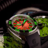 Ocean Crawler Core Diver - Orange Refractor - Like New Sample - Ocean Crawler Watch Co.