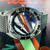 Ocean Crawler Core Diver - Prototype #2 - Fordite - Ocean Crawler Watch Co.