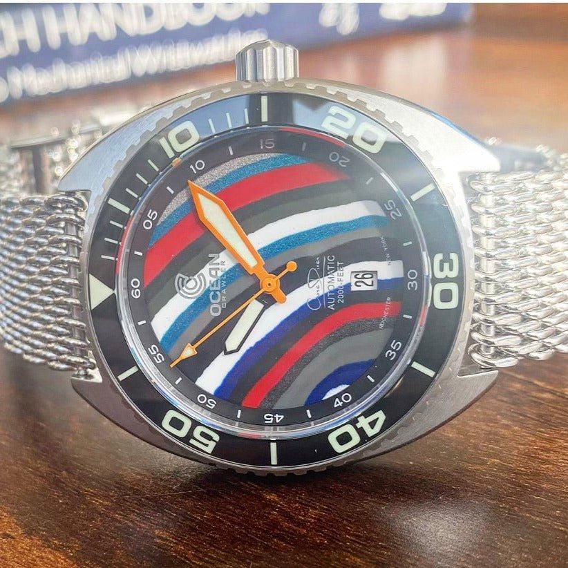 Ocean Crawler Core Diver - Prototype - Fordite - Ocean Crawler Watch Co.