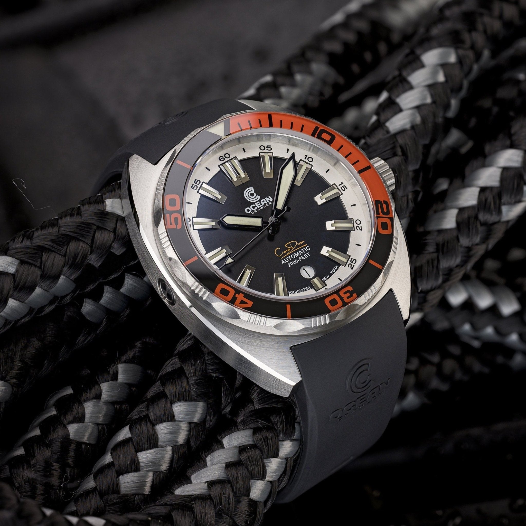 Ocean Crawler Core Diver - Red Bezel V3 - Ocean Crawler Watch Co.