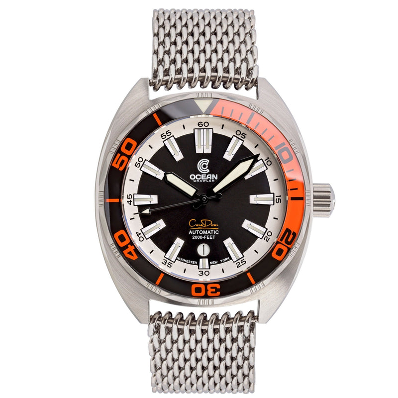 Ocean Crawler Core Diver - Red Bezel V3 - Ocean Crawler Watch Co.