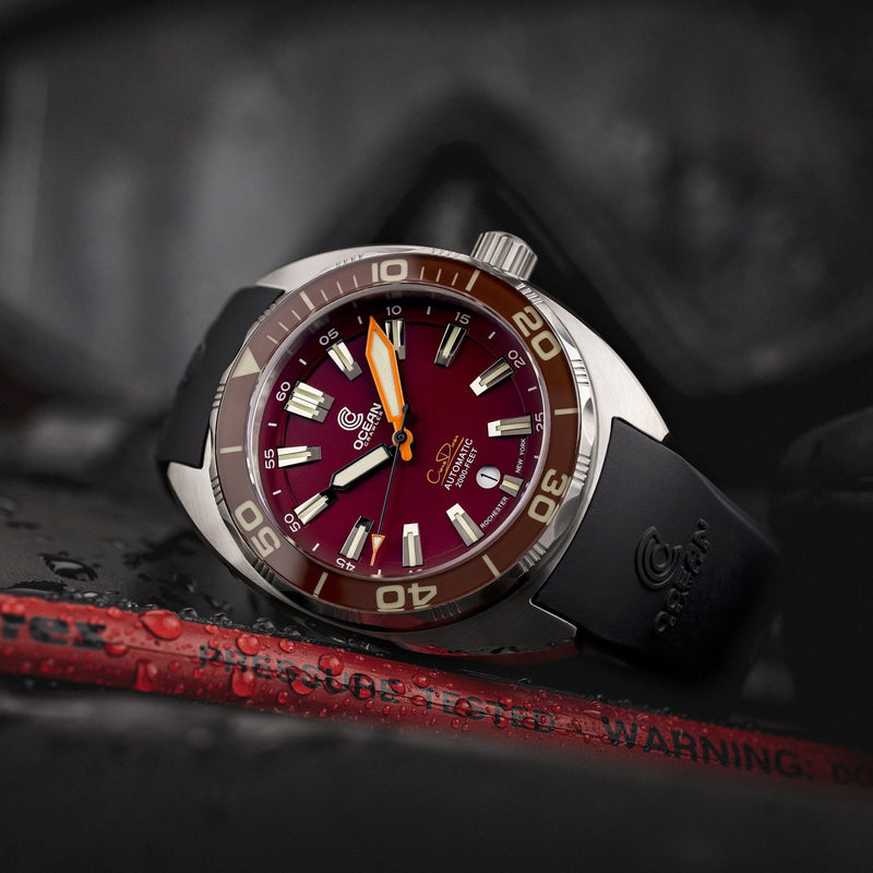 Ocean Crawler Core Diver - Red v3 - Ocean Crawler Watch Co.