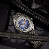 Ocean Crawler Core Diver - Silver/Gradient Blue V3 - Preorder - Ocean Crawler Watch Co.