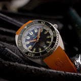 Ocean Crawler Core Diver - Solid 925 Silver Case - Prototype - Black - Ocean Crawler Watch Co.