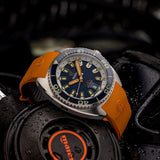 Ocean Crawler Core Diver - Solid 925 Silver Case - Prototype - Blue - Ocean Crawler Watch Co.