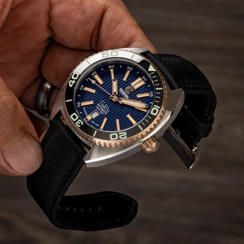 Ocean Crawler Core Diver - Solid Gold Bezel - Store Sample - Ocean Crawler Watch Co.