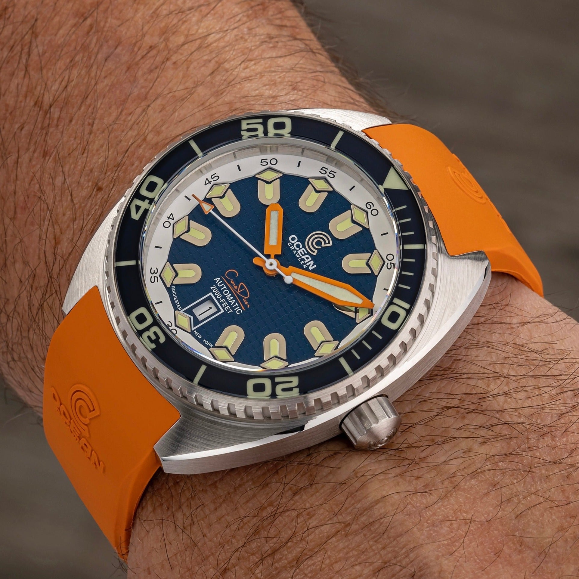 Crawler One - Space Gold LE - Preorder – Ocean Crawler Watch Co Crawler One - Space Gold LE - Preorder – Ocean Crawler Watch Co