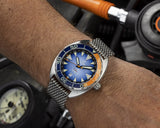 Ocean Crawler Core Diver - Textured Blue/Orange - Preorder - Ocean Crawler Watch Co.