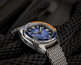 Ocean Crawler Core Diver - Textured Blue/Orange - Preorder - Ocean Crawler Watch Co.