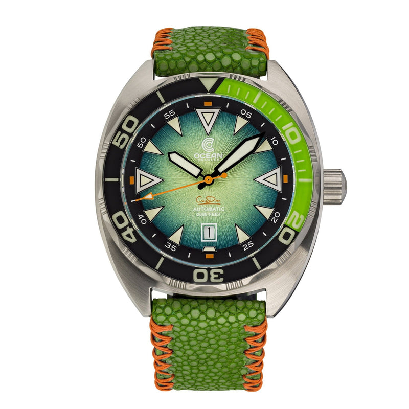 Ocean Crawler Core Diver - Textured Green/Black - Preorder - Ocean Crawler Watch Co.