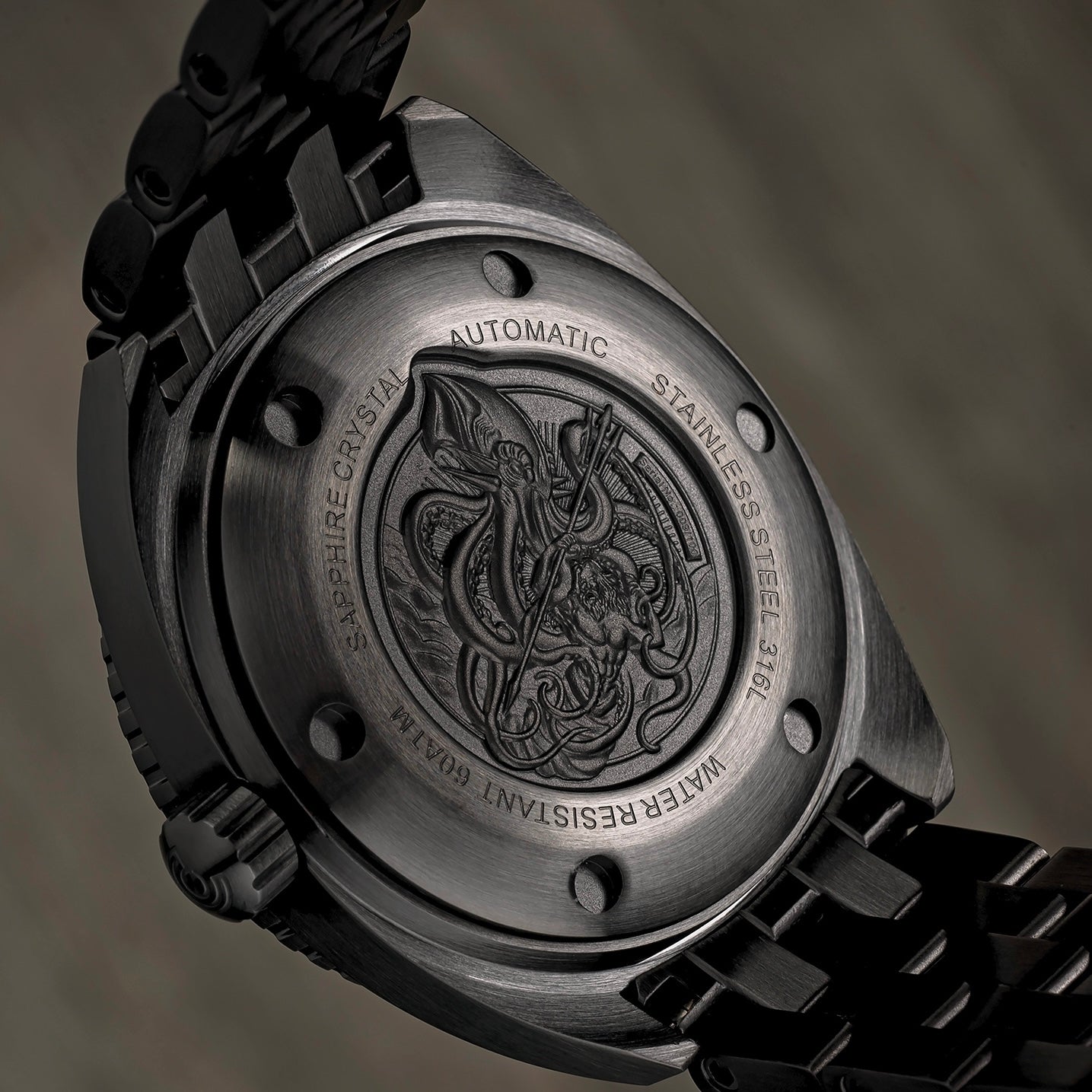 Ocean Crawler Core Diver - Ultra-Black DLC - Ocean Crawler Watch Co.