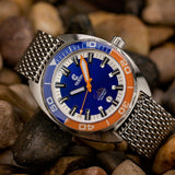 Ocean Crawler Core Diver V1 - Blue/Orange - Store Sample - Ocean Crawler Watch Co.