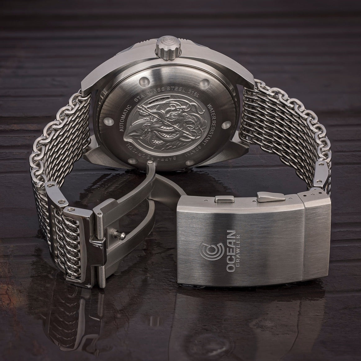 Ocean Crawler Core Diver V3 - Black Textured - Store Sample - Ocean Crawler Watch Co.