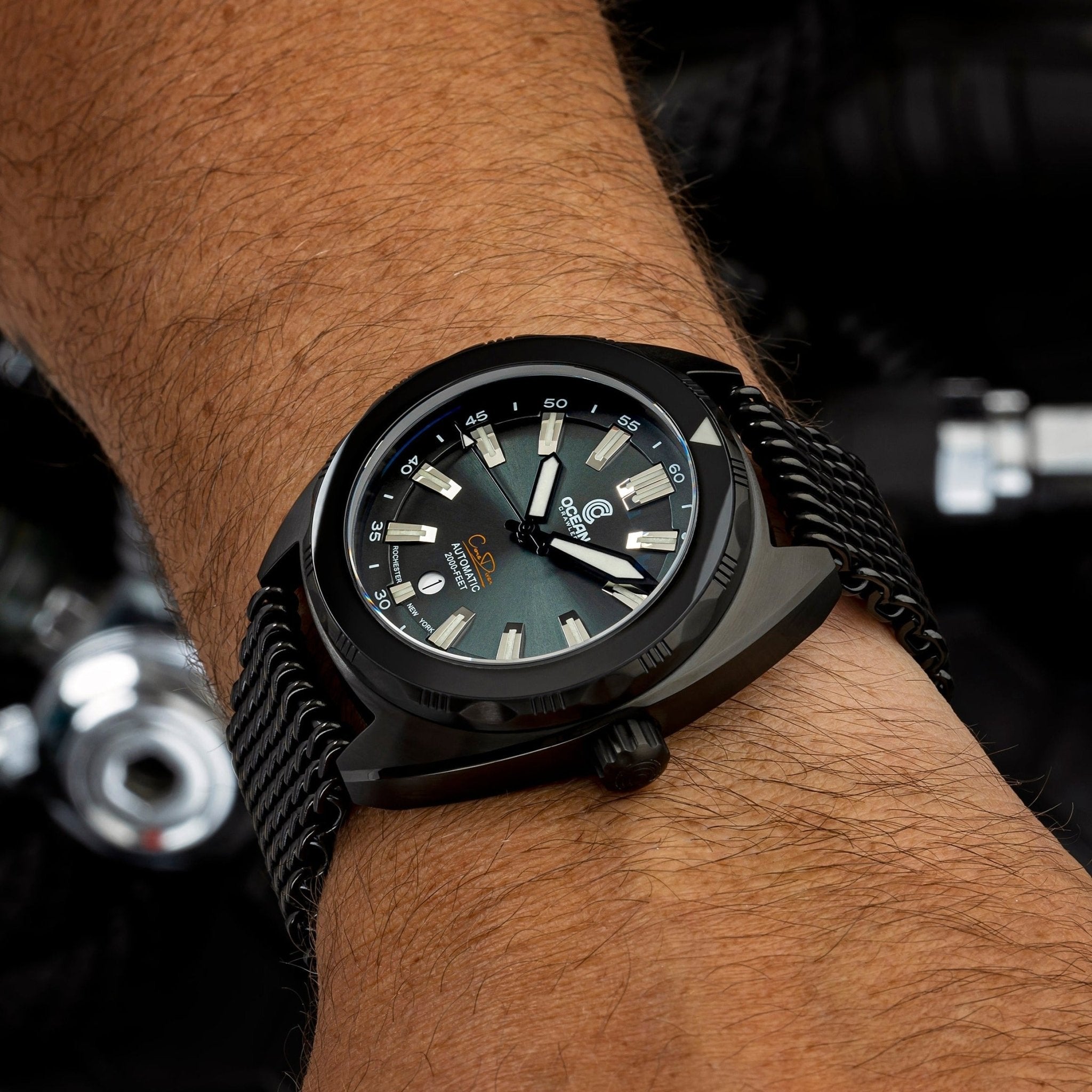 Ocean Crawler Core Diver V3 - Blackout DLC - Store Sample - Ocean Crawler Watch Co.