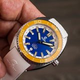 Ocean Crawler Core Diver V3 - Gold/Blue - Only 1 Left! - Ocean Crawler Watch Co.