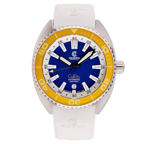 Ocean Crawler Core Diver V3 - Gold/Blue - Only 1 Left! - Ocean Crawler Watch Co.