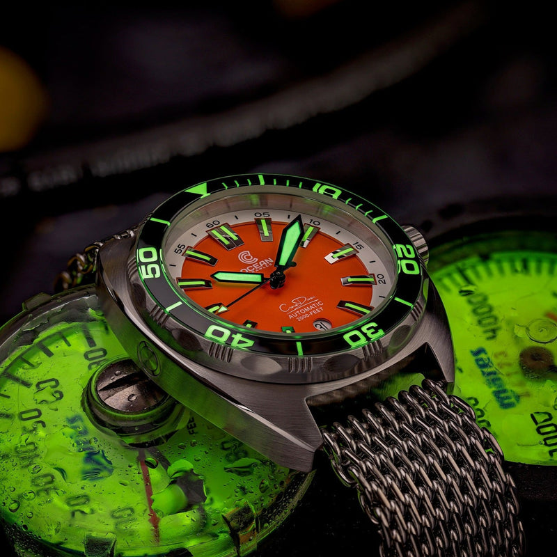 Ocean Crawler Core Diver V3 - Orange dial - Store Sample - Ocean Crawler Watch Co.