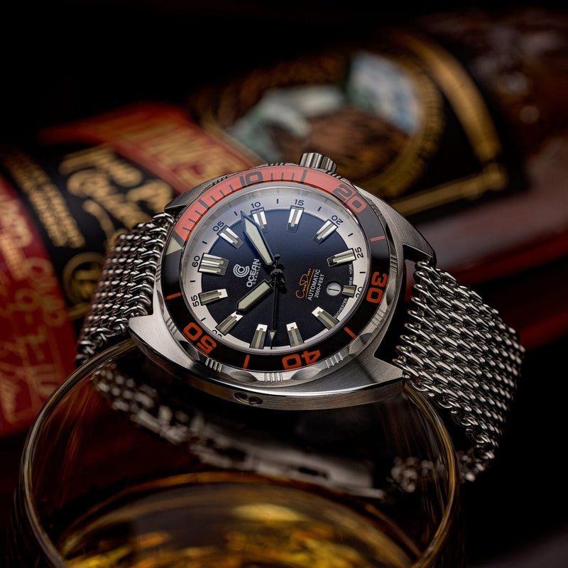 Ocean Crawler Core Diver V3 - Red Bezel - Store Sample - Ocean Crawler Watch Co.