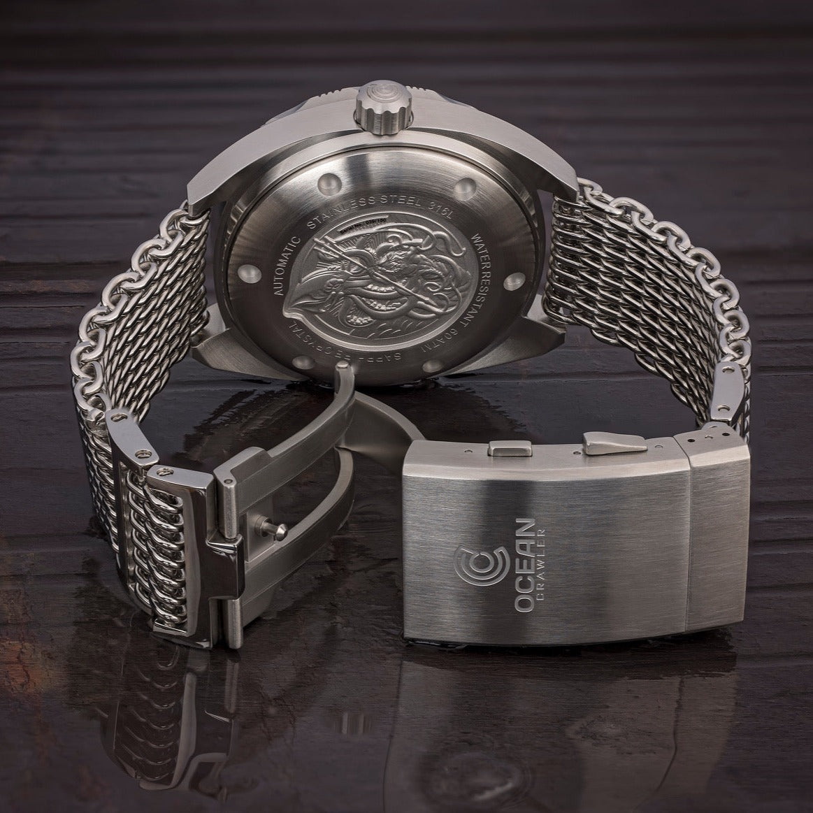Ocean Crawler Core Diver V3 - Red Bezel - Store Sample - Ocean Crawler Watch Co.