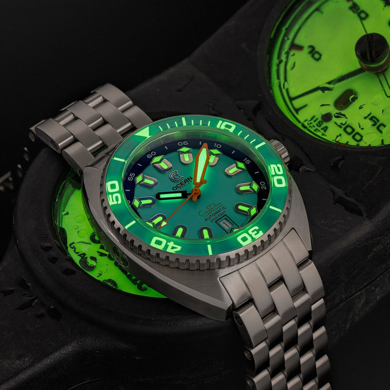 Ocean Crawler Core Diver V4 - Aqua - Ocean Crawler Watch Co.