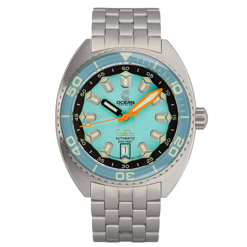 Ocean Crawler Core Diver V4 - Aqua - Ocean Crawler Watch Co.