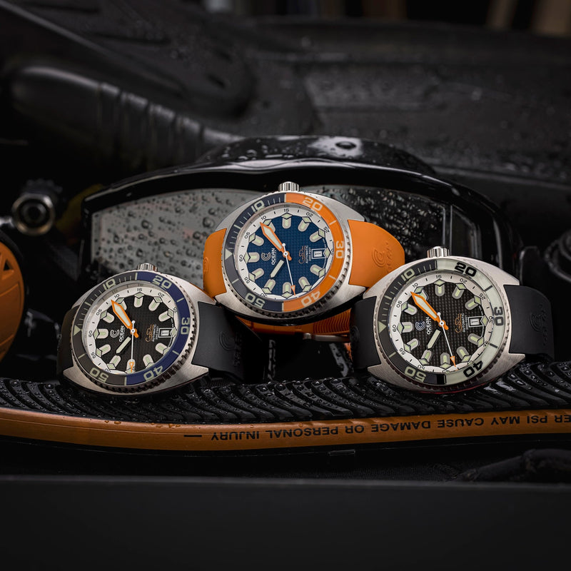 Ocean Crawler Core Diver V4 - Black/Blue - Preorder - Ocean Crawler Watch Co.