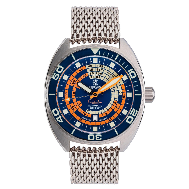 Ocean Crawler Decompression Timer - Blue - Preorder - Ocean Crawler Watch Co.