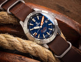 Ocean Crawler Dream Diver - Blue Carbon Fiber - Ocean Crawler Watch Co.