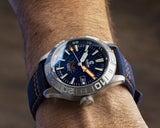 Ocean Crawler Dream Diver - Blue Carbon Fiber - Ocean Crawler Watch Co.