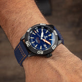 Ocean Crawler Dream Diver - Blue Carbon Fiber DLC - Ocean Crawler Watch Co.