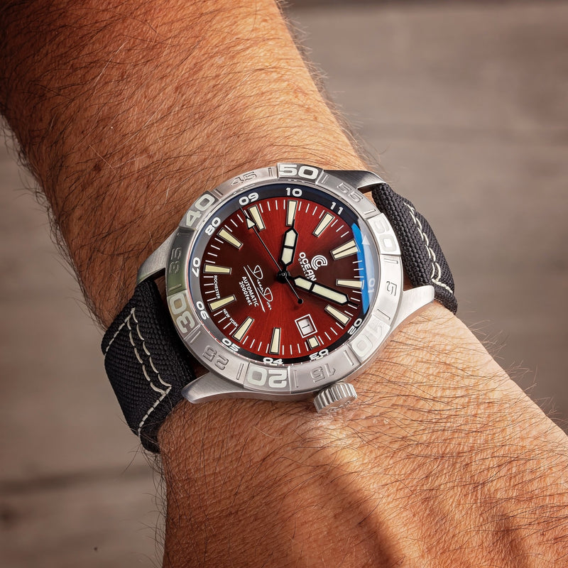 Ocean Crawler Dream Diver - Red - Ocean Crawler Watch Co.