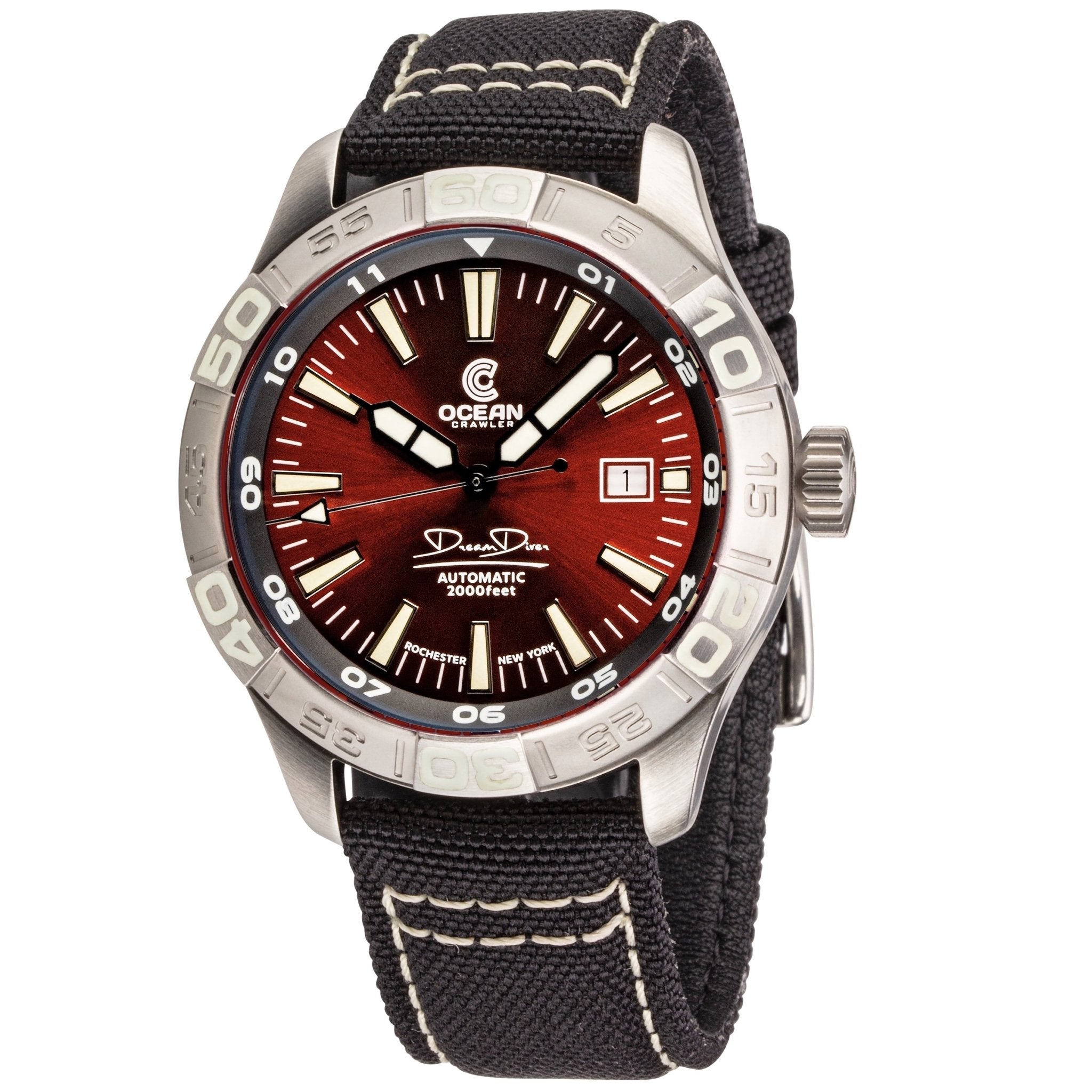 Ocean Crawler Dream Diver - Red - Ocean Crawler Watch Co.