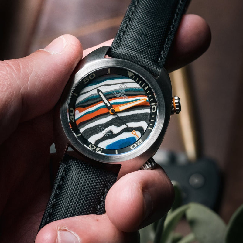 Ocean Crawler Great Lakes Diver - FORDITE - Prototype #1 - Ocean Crawler Watch Co.