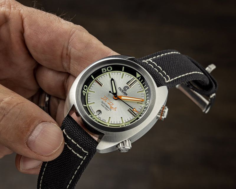 Ocean Crawler Great Lakes Diver - Silver - Sample - Ocean Crawler Watch Co.