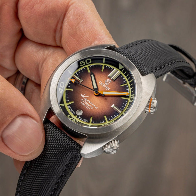 Ocean Crawler Great Lakes Diver V2 - Brown - Like New Samples - Ocean Crawler Watch Co.