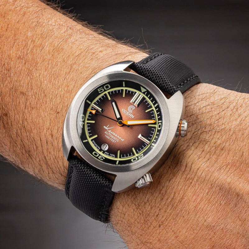 Ocean Crawler Great Lakes Diver V2 - Brown - Like New Samples - Ocean Crawler Watch Co.