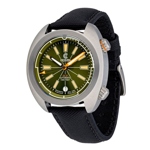 Ocean Crawler Great Lakes Diver V3 - Green - Ocean Crawler Watch Co.
