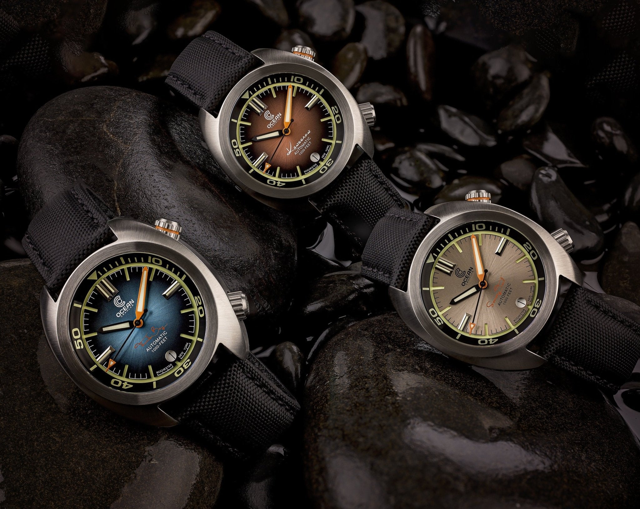 Ocean Crawler Great Lakes - Gradient Blue V2 - Ocean Crawler Watch Co.
