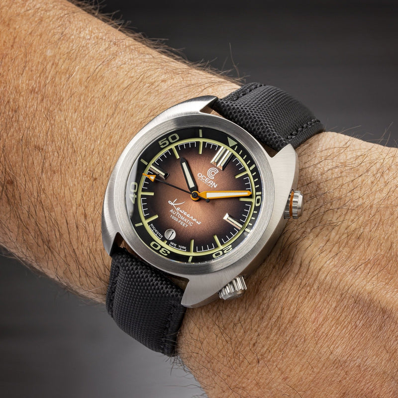 Ocean Crawler Great Lakes - Metalic Brown V2 - Ocean Crawler Watch Co.