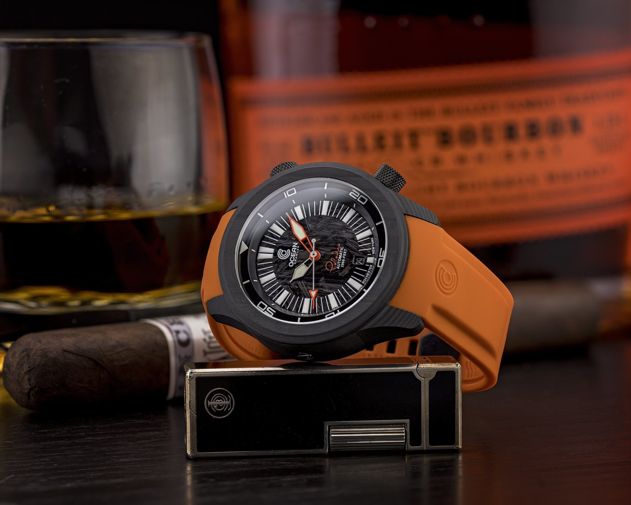 Ocean Crawler Lumed Carbon Fiber Prototype - Lumed Carbon Dial - Ocean Crawler Watch Co.